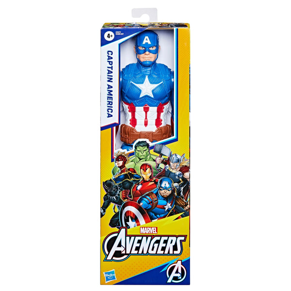 Titan Hero Series Captain America Action Figure, 12-in Toy, Ages 4+ I9012