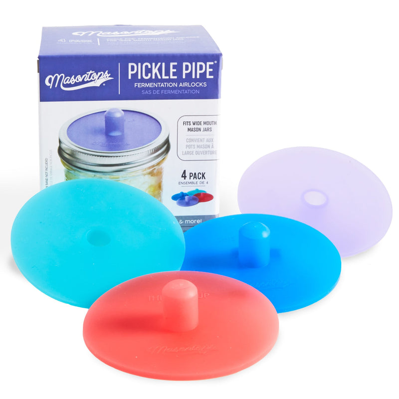 Pickle Pipes Silicone Fermentation Airlocks for Mason Jars R6252