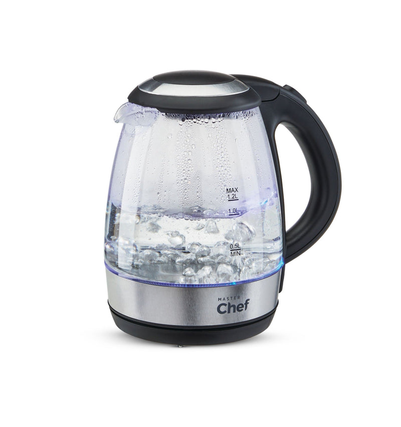 Cordless Electric Kettle with Auto Shut Off & Blue Light, Glass, 1.2L K3785