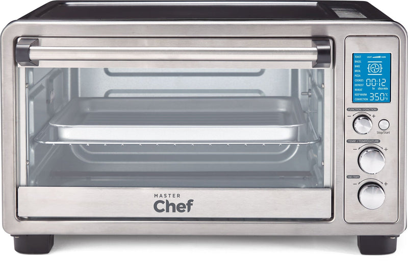 Digital Convection Toaster Oven with 10 Functions, Stainless Steel, 6-Slices A3243