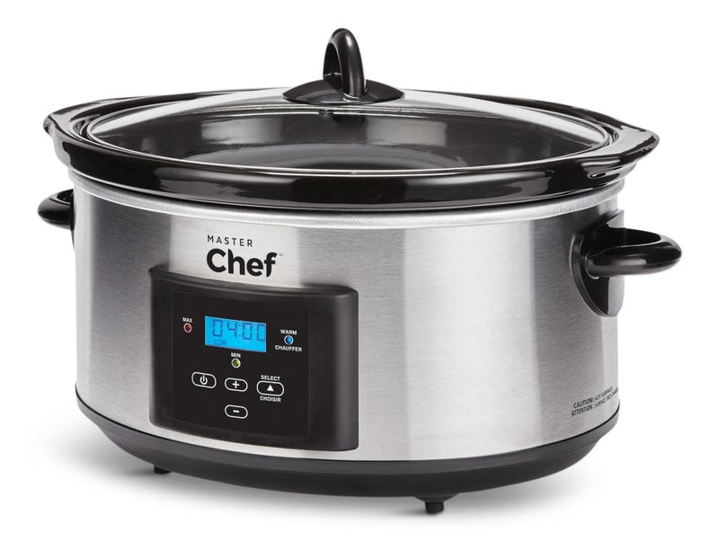 Digital Programmable Slow Cooker, Stainless Steel, 6qt X504