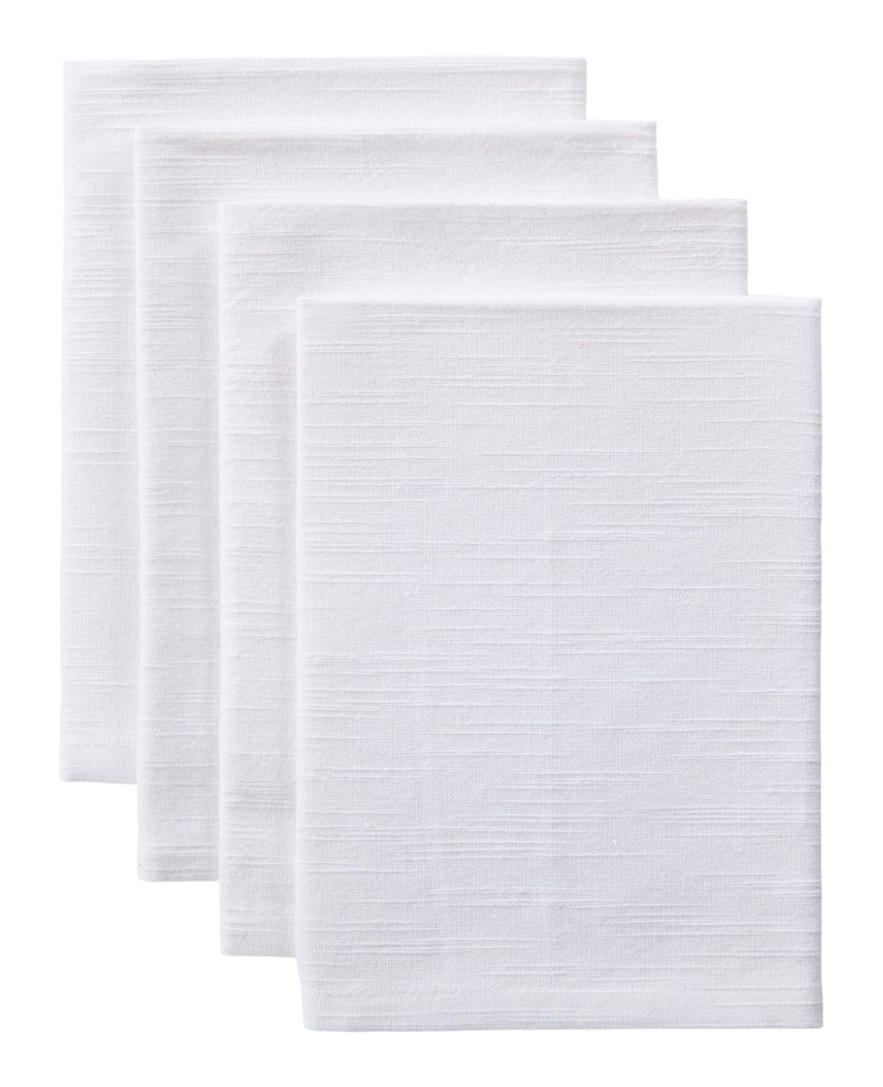 Essential Cotton Dining Napkins, White, 17-in, 4-pk B1739