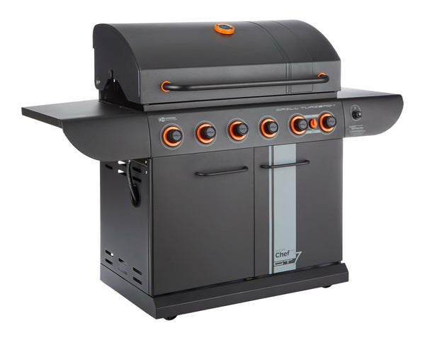 Grill Turismo 680 7-Burner Convertible LP Gas BBQ Q9068