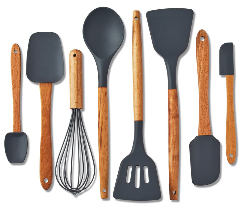 Heat-Resistant Beechwood Cookware Set, 8-pc Y5482