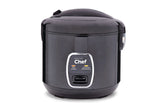 One-Touch Non-Stick Rice Cooker & Steamer, Black, 20 Cups