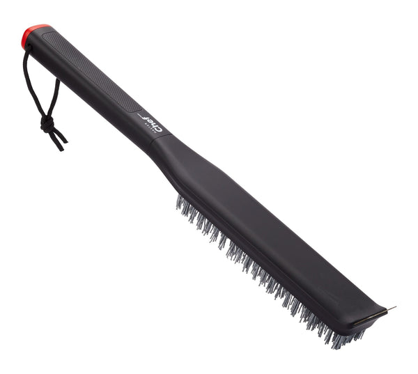 Pizza Stone Cleaning Brush & Scraping Tool with Ergonomic Grip, Black A9485