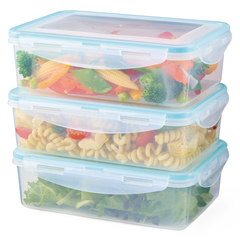Plastic Food Storage Container Set with Snap Lid, 1-L, 6-pc L5567