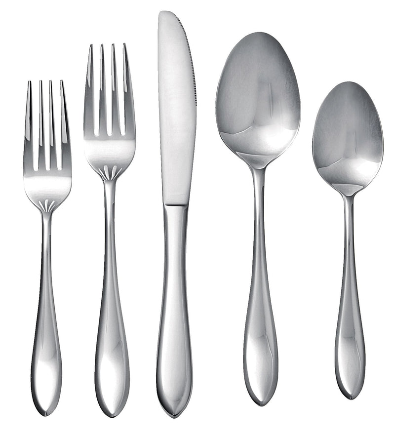 Stainless Steel Flatware Set, Serves 12, 60-pc J5507