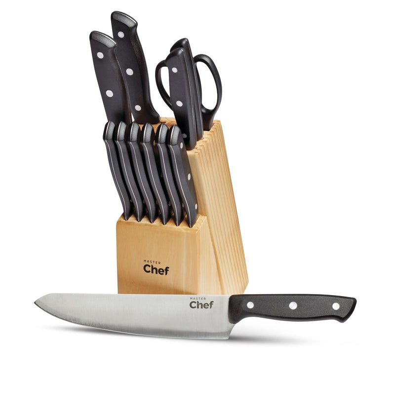 Stainless Steel Knife Block & Kitchen Starter Kit, Ergonomic Grip, 22-pc Q7175