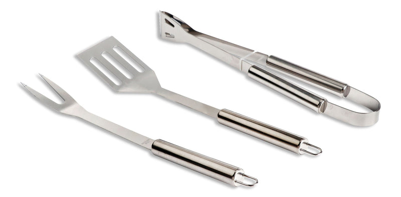 Stainless Steel Outdoor BBQ Grill Accessories Tools Set, 3-pc F7470