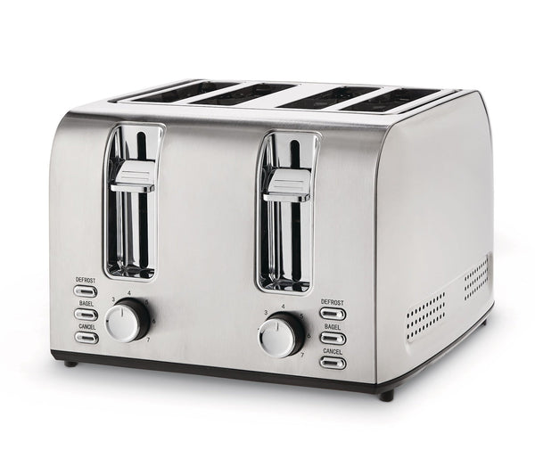 Stainless Steel Toaster with 3 Settings, 4-Slice X4991