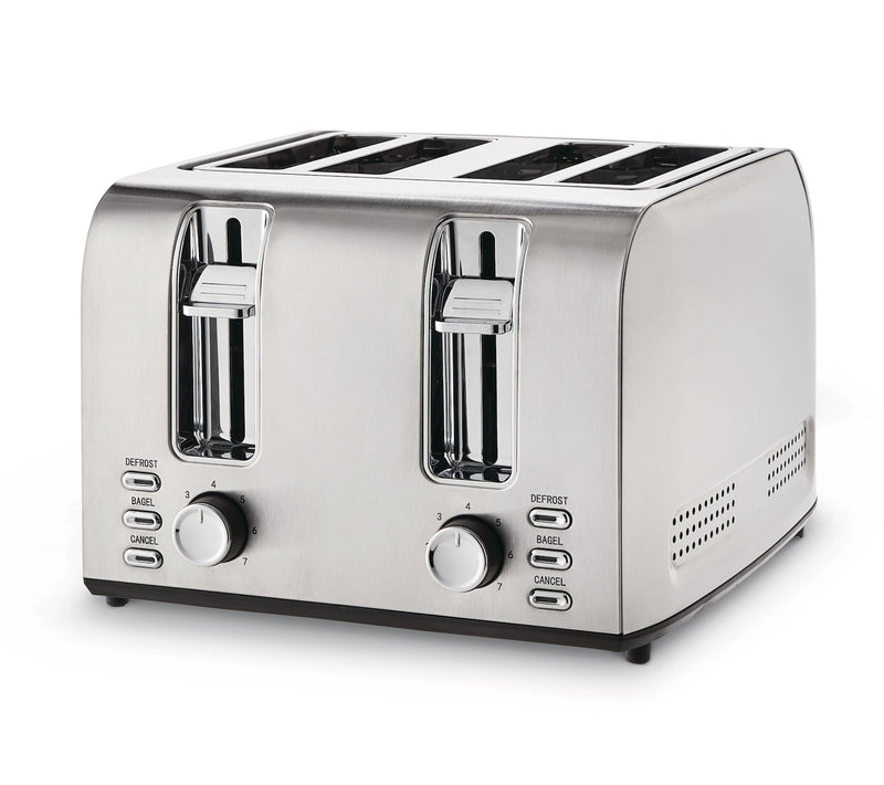 Stainless Steel Toaster with 3 Settings, 4-Slice X4991