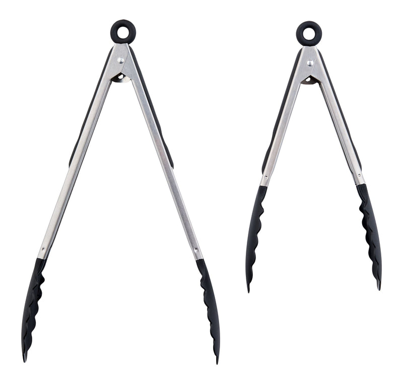 Stainless Steel Tong Set with Nylon Heads, 2-pc R1609