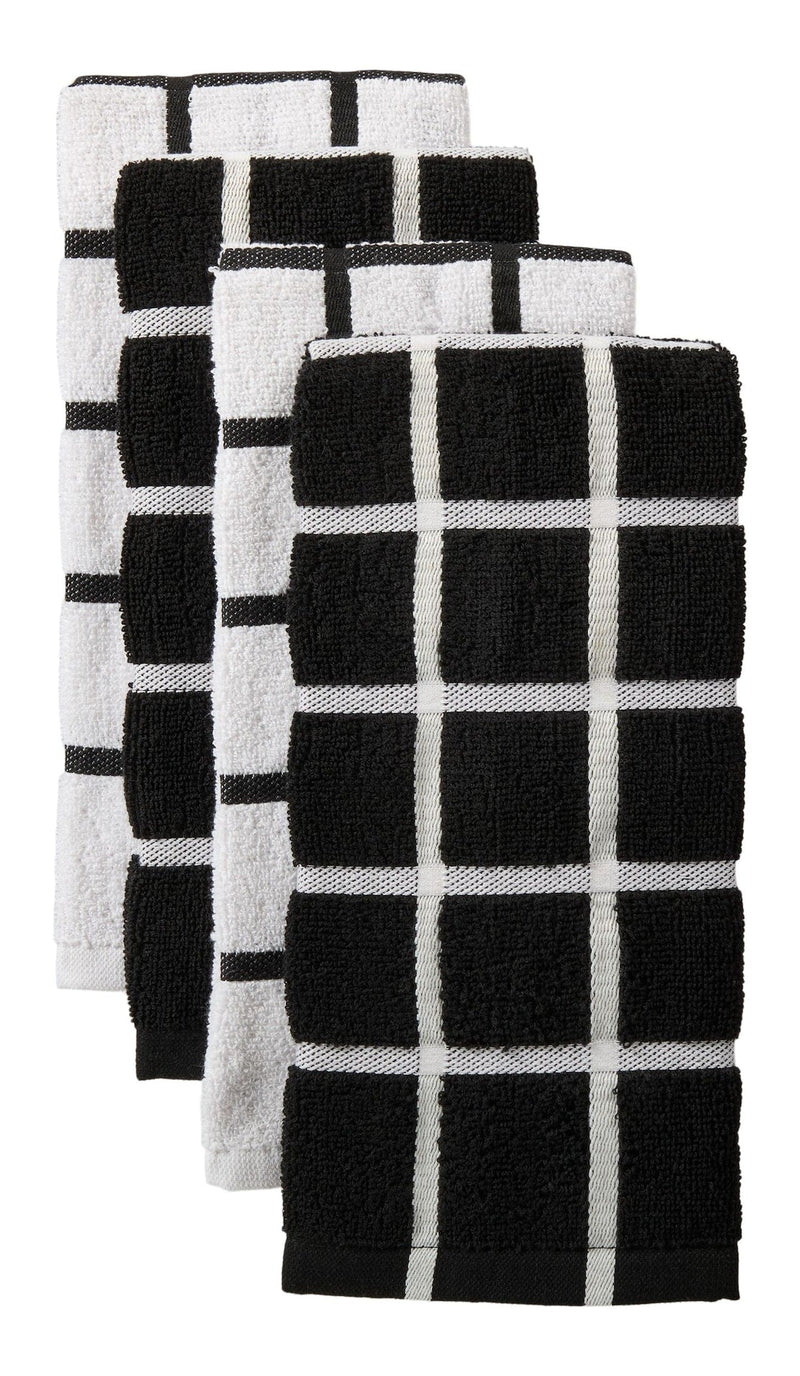 Terry Kitchen Towels, Reusable, Various Colours, 16-in x 26-in, 4-pk S7906
