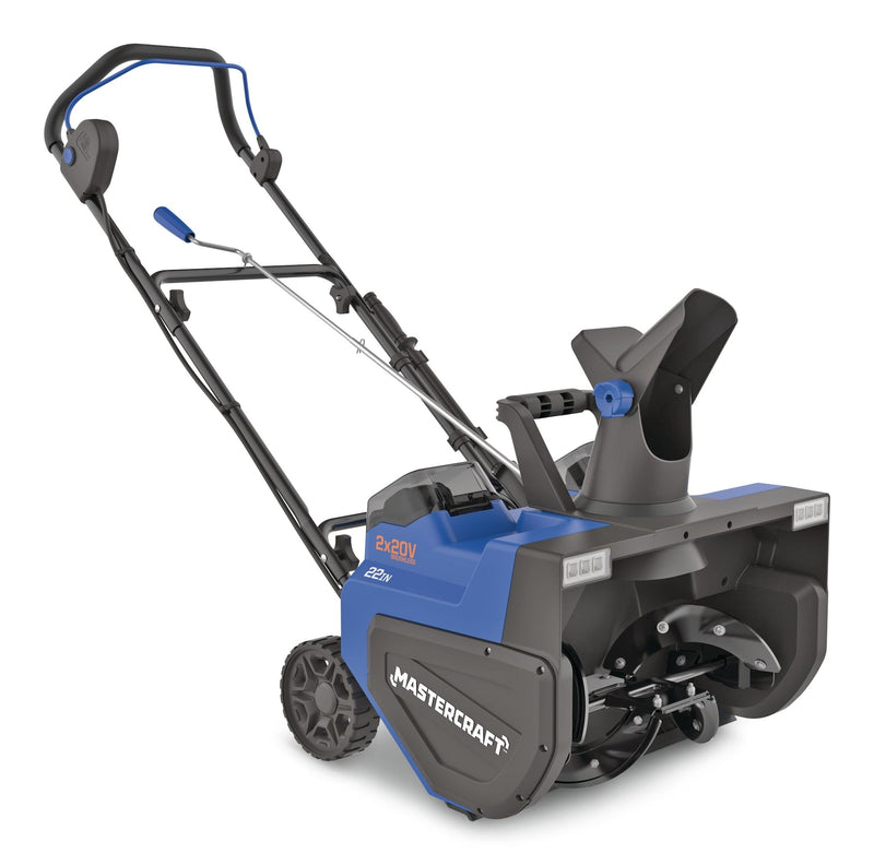 2 x 20V Cordless 22-in Single Stage Snowblower with 2 8.0Ah Batteries and Charger L2326