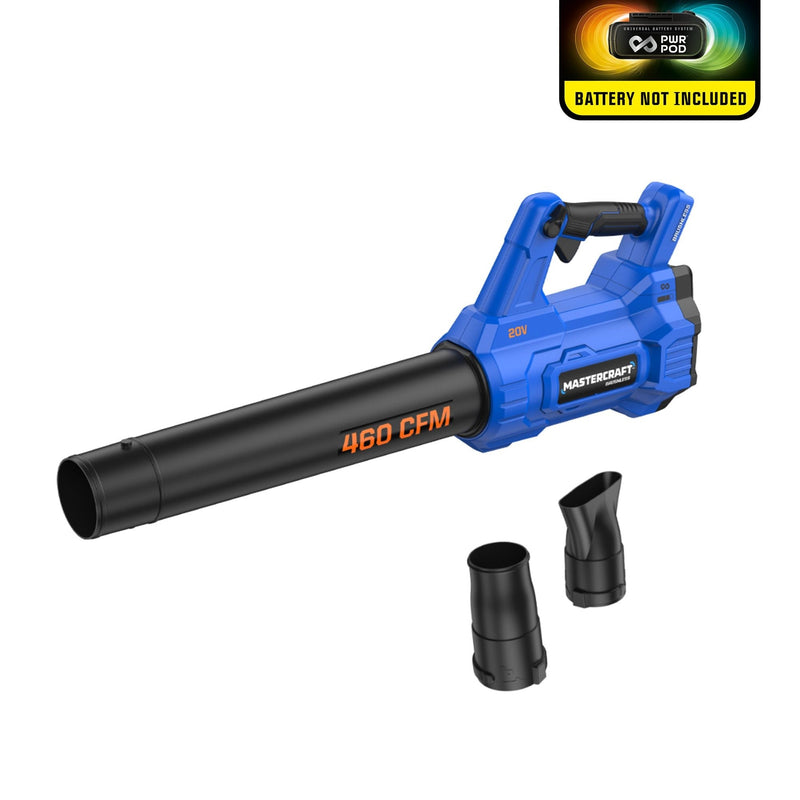 20V Cordless 460 CFM Brushless Leaf Blower, Tool Only, Compatible J8122