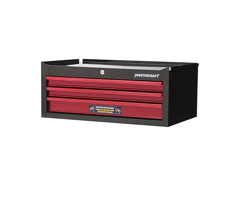 3-Drawer Intermediate Tool Chest, Black & Red, 26-in Z7578
