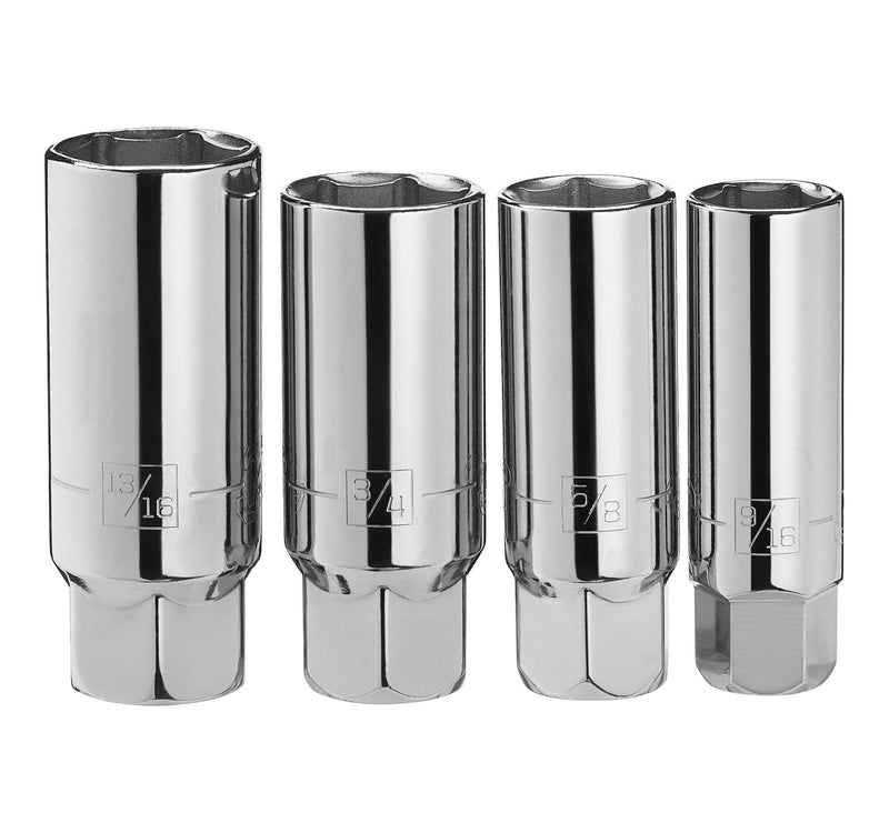 4 Piece 3/8" Drive Spark Plug Socket Set SAE X1346