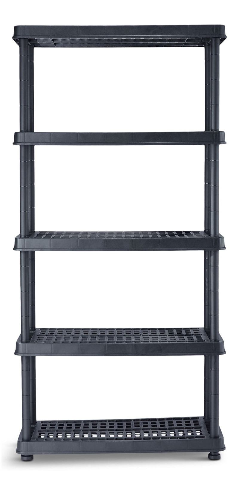 Adjustable 5-Shelf Resin/Plastic Storage Rack/Shelving Unit, 36 x 18 x 72-in Q7900