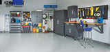 Adjustable 5-Shelf Steel Metal & Wood Storage Rack / Shelving Unit, 36 x 16 x 72-in