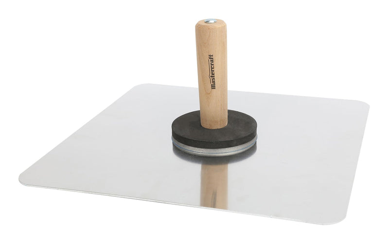 Aluminum Hawk, with Wooden Handle, Plaster & Drywall Tool, 13 x 13-in K3347