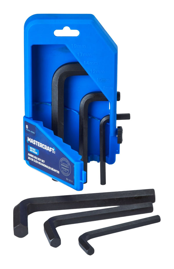 Jumbo Hex Key Set/Allen Wrench Set, Metric, High Quality Cr-V Steel, 6-pc F1682