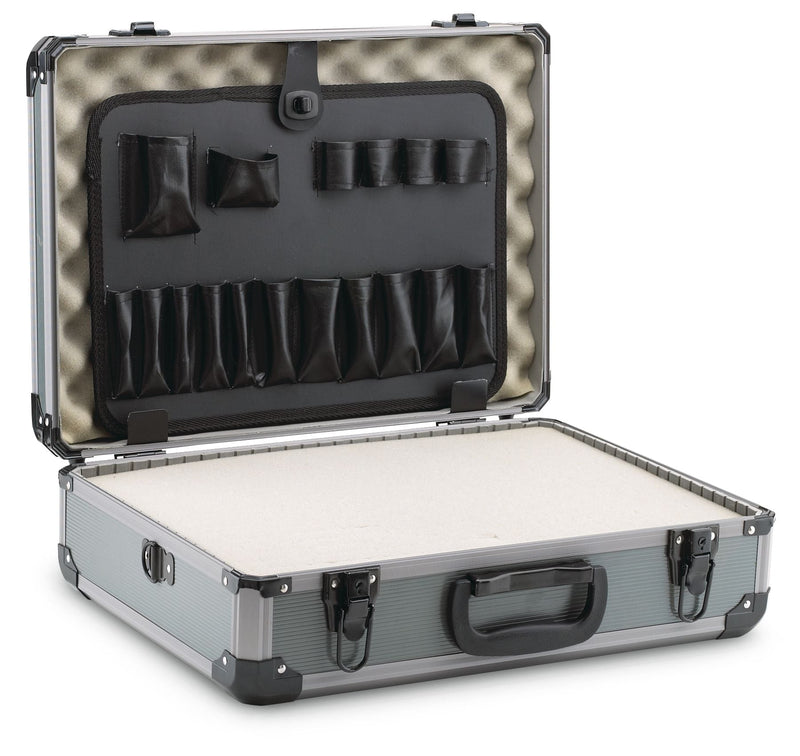 Portable Aluminum Case with Adjustable Strap, Lockable, 18-in R4886
