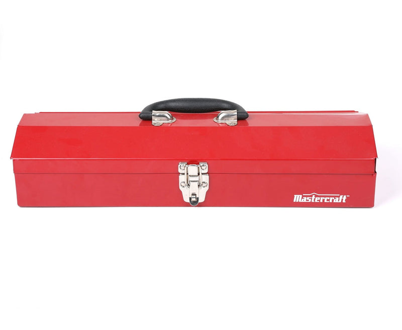 Portable Metal Hip Roof Tool Box, Red, 19-in H7248