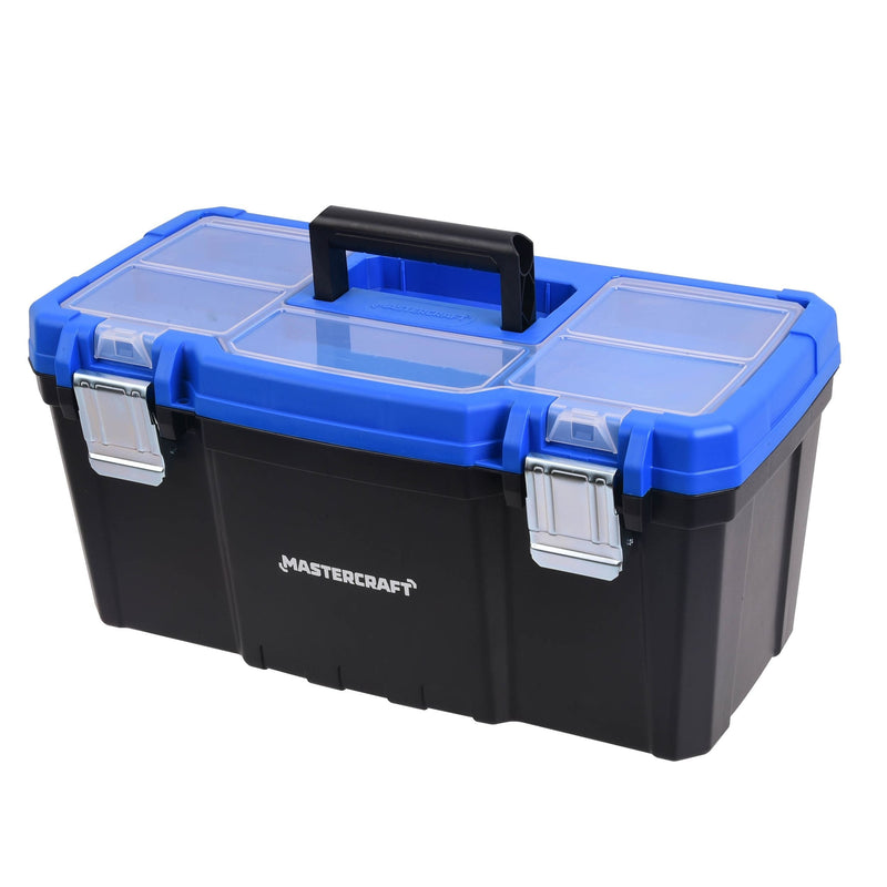 Portable Plastic Tool Box with Removable Tray & Tray Top, Blue, 19-in, Jumbo Hex Key Set/Allen Wrench Set, Metric, High... A8629