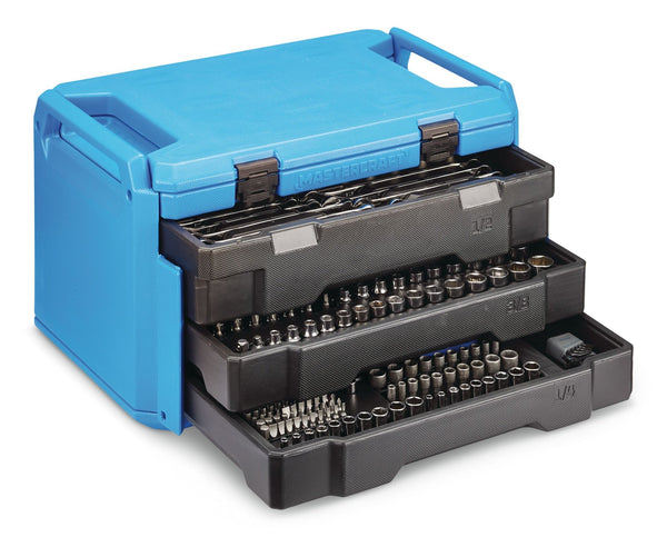 Socket Set, 270-pc, SAE / Metric, CRV, Nickel-Chrome Plating X5850