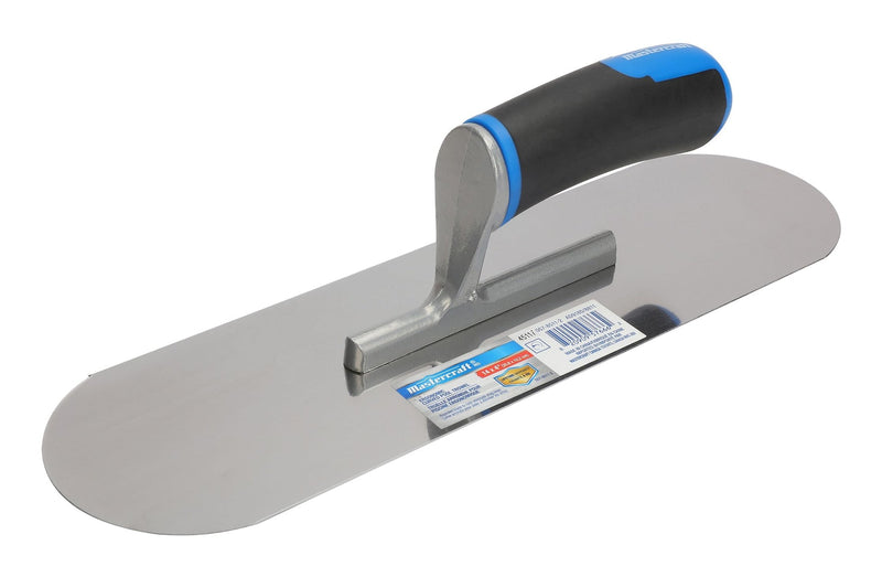 Steel Curved Pool Trowel with Comfort Grip For Masonry & Concrete Work, 4 x 14-in E1911