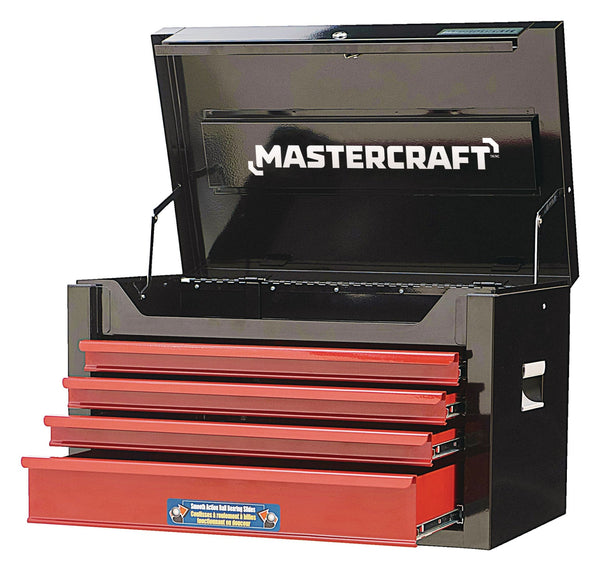 Tool Chest with 4 Drawers, Black & Red, 26-in Z6902