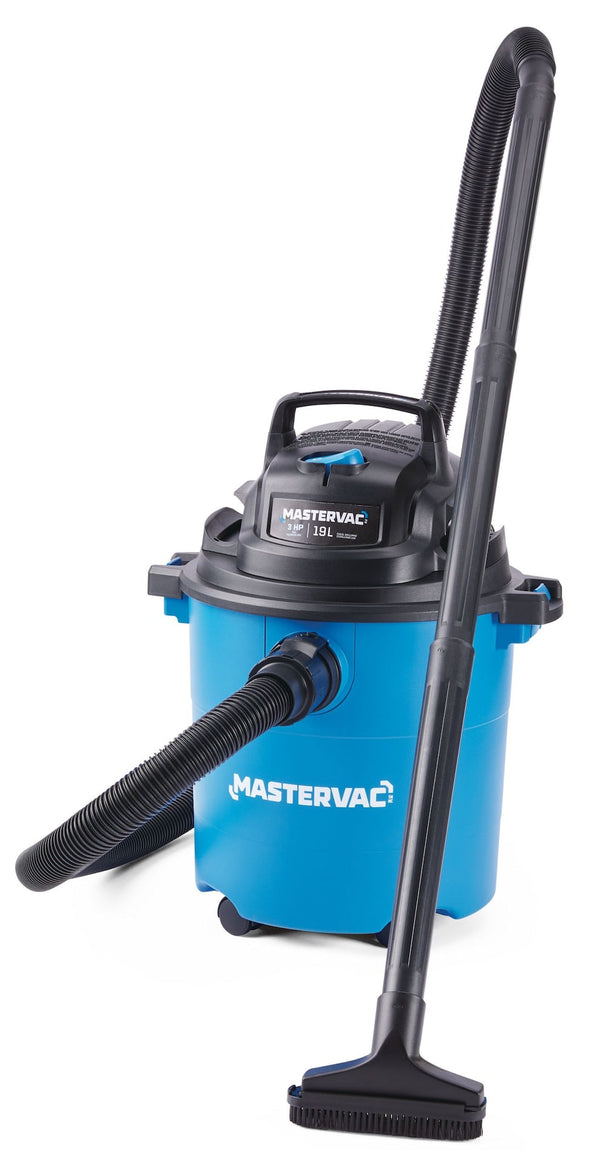 Mastervac VOC507P 4.0 Peak HP Wet/Dry Shop Vacuum with Hose & Accessories, 18.9-L Q3684