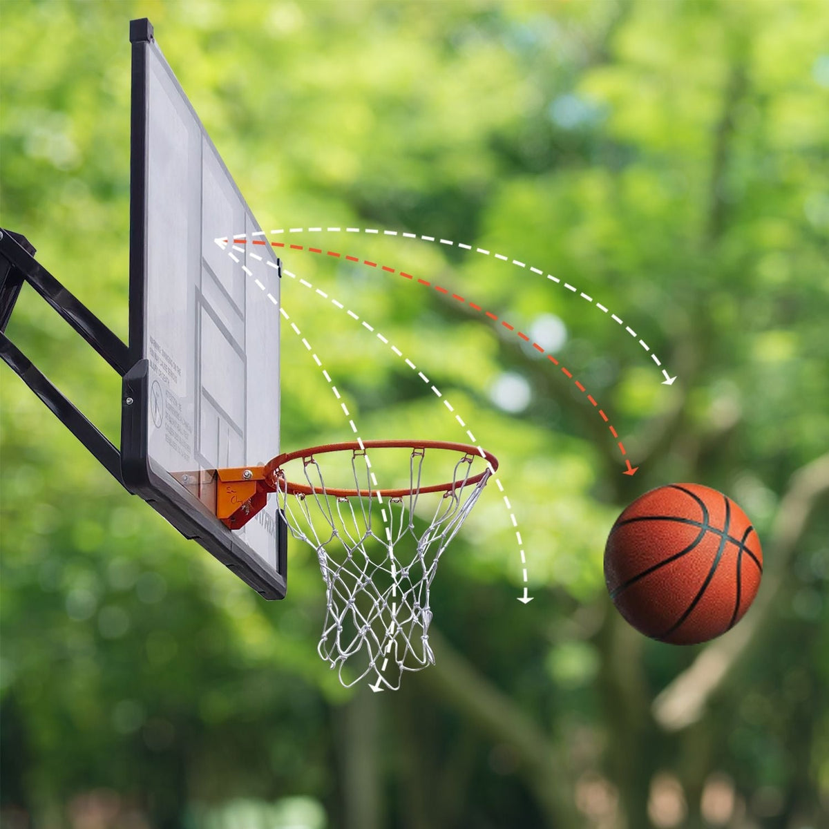 Portable Adjustable Basketball System, 54-in