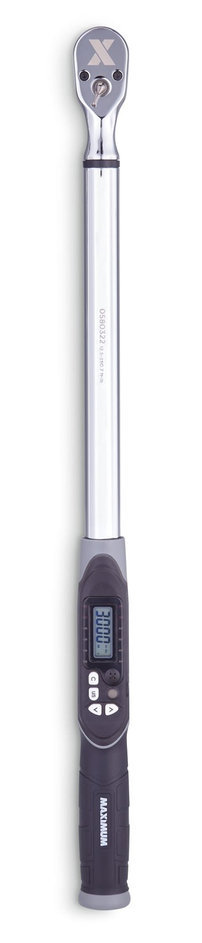 1/2-in Drive Digital Torque Wrench, 12.5-250 ft-lbs P6037