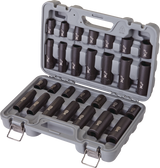 1/2-in Drive Professional Grade Impact Socket Set, 28-pc, CRMO