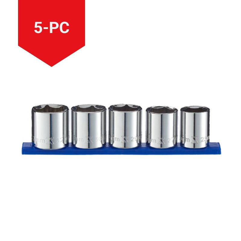 1/2-in Drive XL Socket Set, Metric, 5-pc T3587