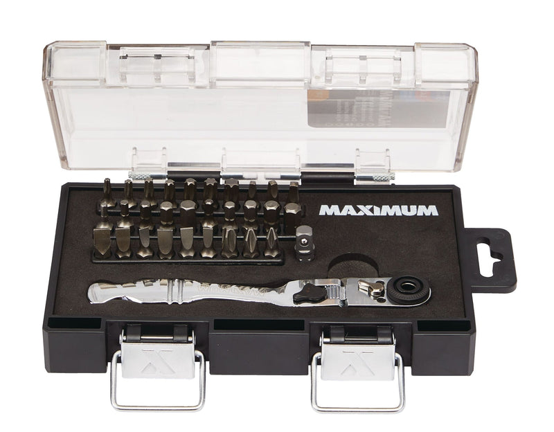 1/4-in Drive Ratchet & Bit Set, 31-pc, SAE/Metric I0940