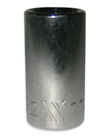 23mm 1/2-in Drive Regular Socket 6-Point, CRV, Chrome Plating