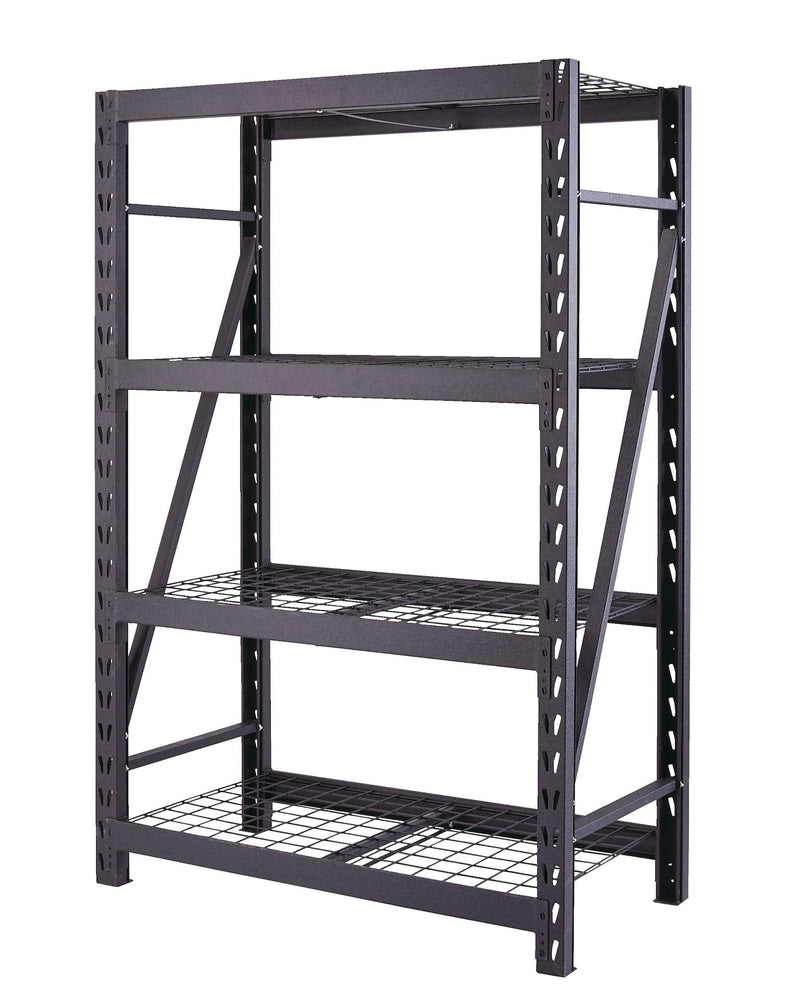 Adjustable 4-Shelf Heavy Duty Steel Metal Storage Rack / Shelving Unit, 48 x 24 x 72-in D4729