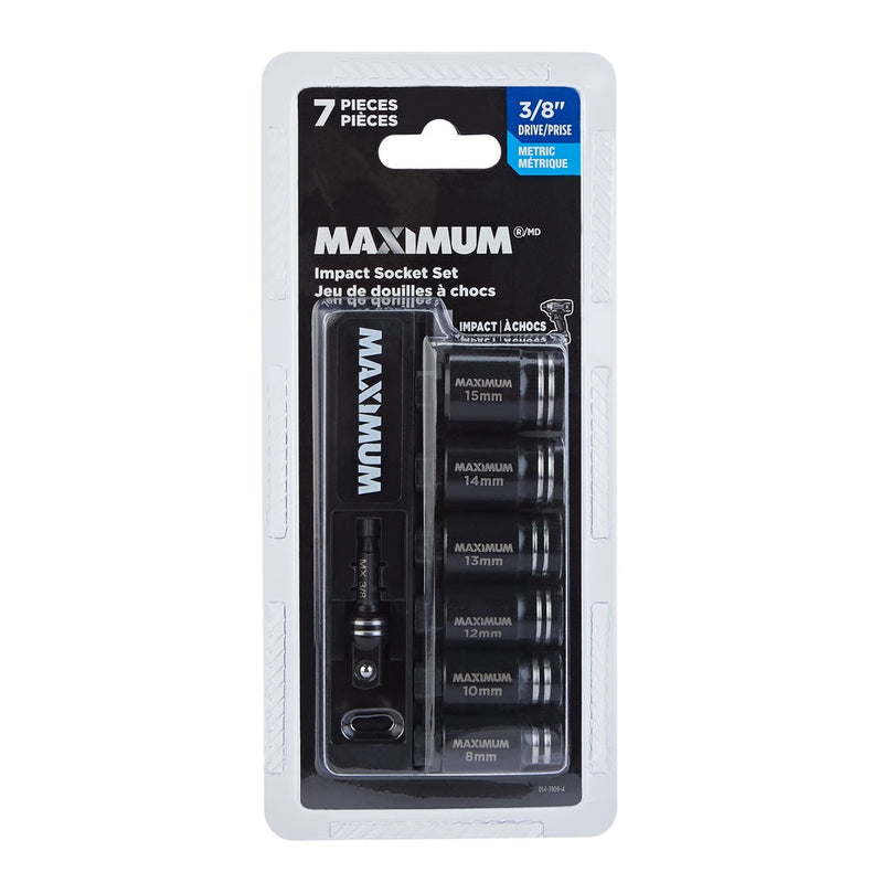 Impact Driver Socket Set, Metric, 7-pc G9874
