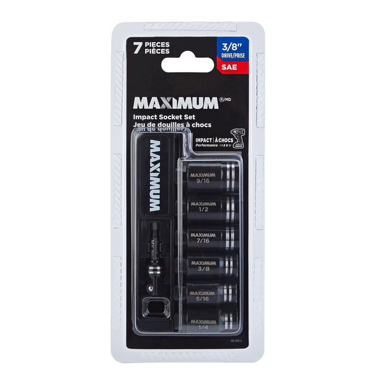 Impact Driver Socket Set, SAE, 7-pc K521