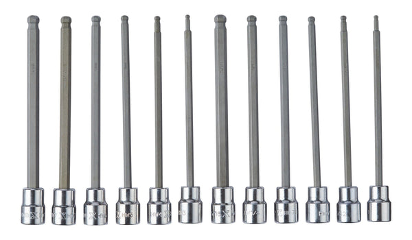 Long-Arm Ball End Bit Socket Set, 3/8-in, 12-pc U7440