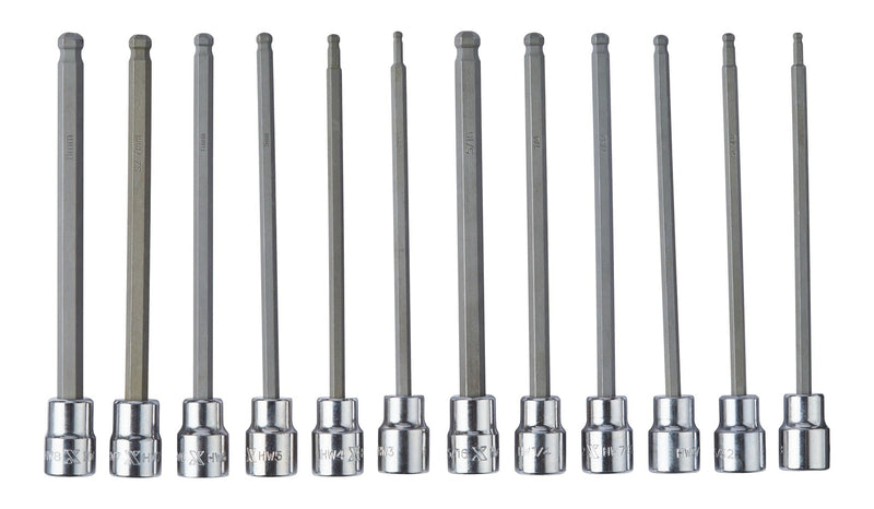 Long-Arm Ball End Bit Socket Set, 3/8-in, 12-pc U7440