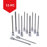 Long-Arm Ball End Bit Socket Set, 3/8-in, 12-pc