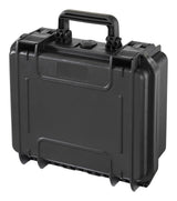 Portable IP67 Waterproof Storage Case with Foam Layers, Small, Black