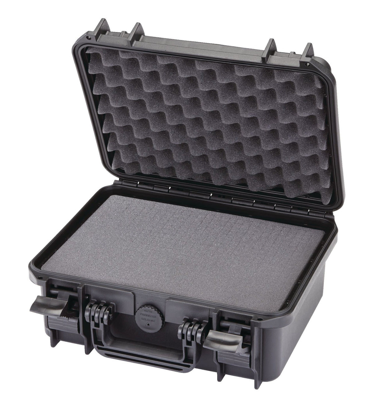 Portable IP67 Waterproof Storage Case with Foam Layers, Small, Black