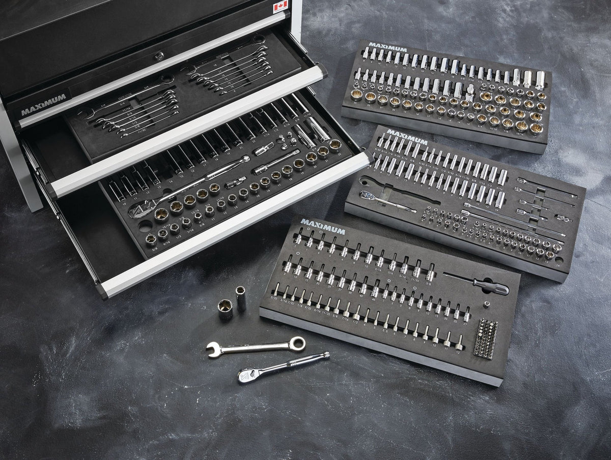 Professional Grade Socket Set, 346-pc, CRV, Nickel-Chrome Plating