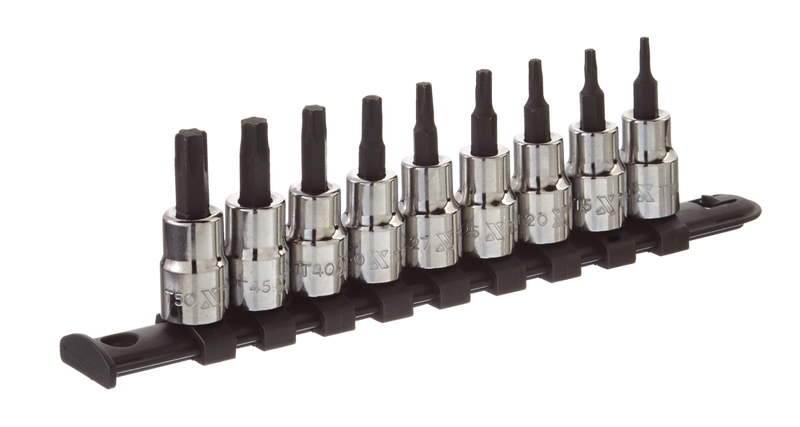 Star-drive Bit Socket Set, Heat Treated, 9-pc V8841