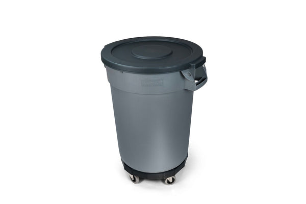 Universal Commercial Heavy-Duty Resin Garbage Can Dolly, Black O3336